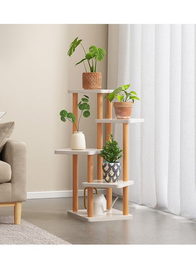 Buy 4-Tier Nordic Minimalist Modern Style Flower Plant Rack Display Stand Storage Rack for Home Living Room Balcony Bedroom Office in Saudi Arabia