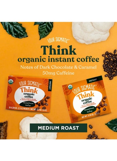 Buy Four Sigmatic Mushroom Mix Coffee Lion'S Mane | Think | Pack Of 3 (30 Packets Total) in UAE