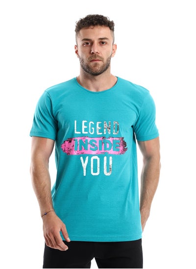 Buy Short Sleeves "Legend Inside You" Tiffany Green Tee in Egypt