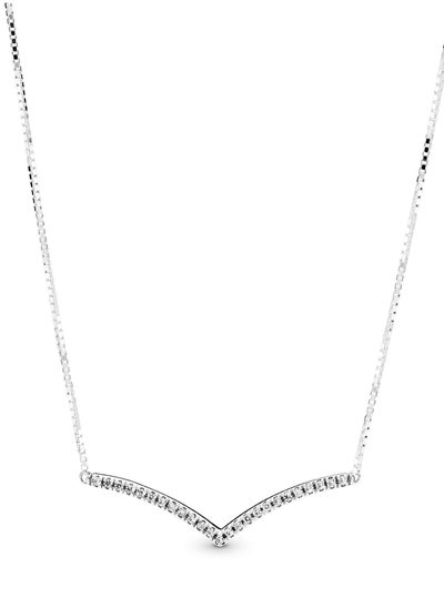 Buy PANDORA Wishbone Necklace Sterling Silver in UAE