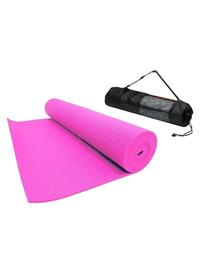 Buy Ultimate Premium Non-Slip 6mm Yoga Mat with Attached Carrying Bag Ideal for High Intensity Interval Training, Pilates, Yoga and Many Other Home Exercises from QShop®️ in Egypt