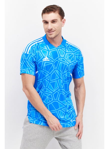 Buy Men Sportswear Fit Short Sleeves Training Jersey, Turquoise in Saudi Arabia