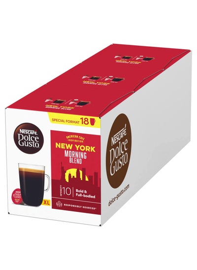 اشتري NESCAFE  New York Morning Blend 18 capsules 3 Packs 54 Cups في الامارات