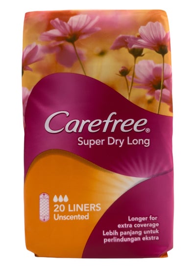 Buy CAREFREE LINERS 20s SUPER DRY LONG in UAE