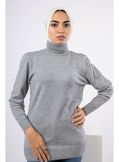 Buy Short Basic Fit Pullover | Free Size | LightGrey in Egypt