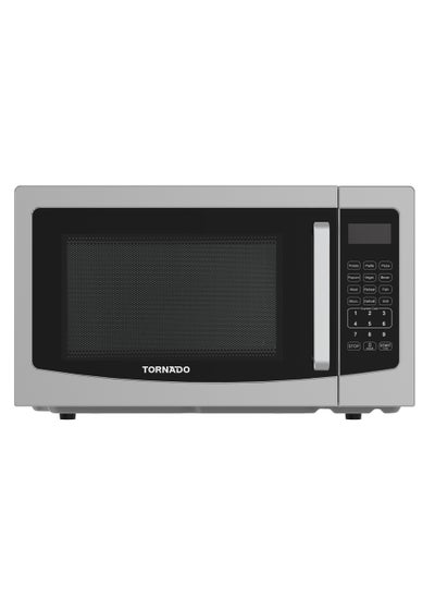 اشتري Tornado 30 Liters Digital Microwave Oven 3 in 1 with Grill function 10 Power Levels, 900W, Touch Control panel, Child-Safety-Lock, Defrost Function, 8 Auto cooking function, Silver, TWDG-30L-S-E في الامارات