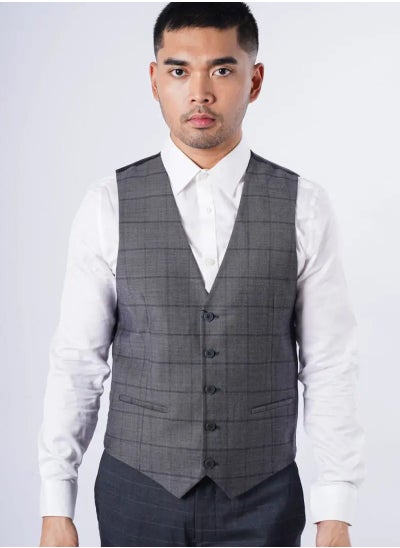 اشتري Men’s Autumn Waistcoat – CHARCOAL GREY MELANGE في الامارات