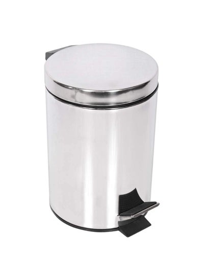 Buy Kitchen Pedal Trash Bin Stainless Steel Bin With Soft Close Lid Foot Pedal Flat Lid and Strong Plastic Inner Bucket  Fingerprint Proof and RUSt Resistant Odour Free and Hygienic 5 LITRE in UAE