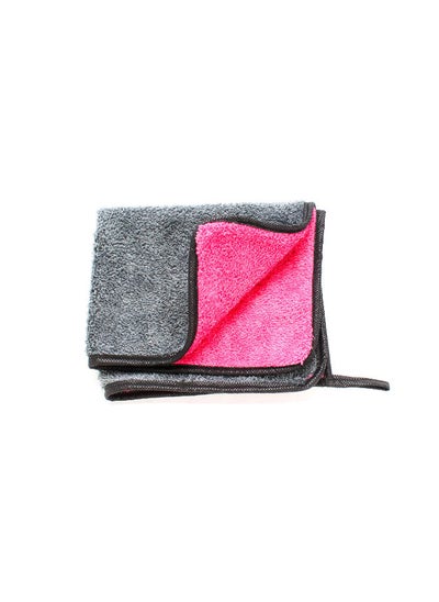 Buy Microfiber Towel for Cars,double face /darsk pink & grey in Egypt