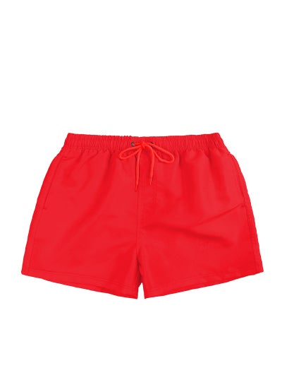 Buy Mens Quick-Dry Surf Swim Trunks Casual Sport Shorts Red in UAE