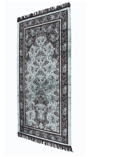 Buy Prayer Mat 614GSM Anti-Slip Velvet Top Islamic Prayer Mat New Design Thick Padded Sajadah Prayer Rug for Men Women Eid Gift Ramadan ( 140cm X 70cm) in UAE