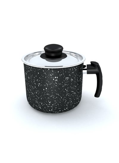 Buy Granite Milk Pot Size 16 cm Black in Egypt