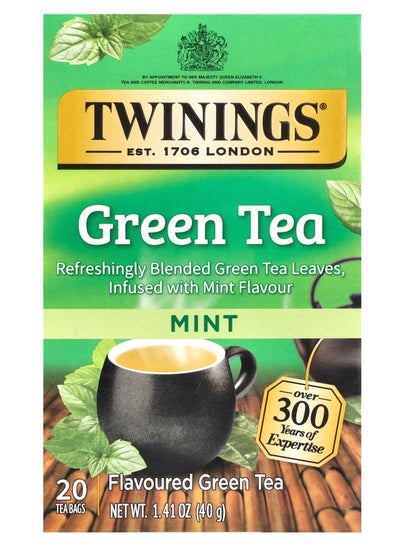 Buy Flavored Green Tea Mint 20 Tea Bags 1.41 oz (40 g) in UAE