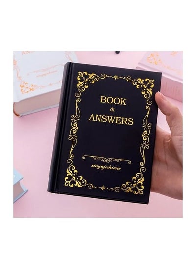 Buy 1-Piece The Book of Answers,My Life Answer Book Chinese and English Version Diary Note Book,Black Colour in UAE