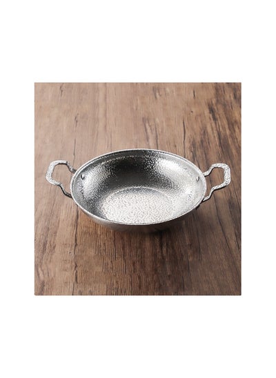 اشتري New Stainless Steel Flat Bottomed Dry Pan في الامارات