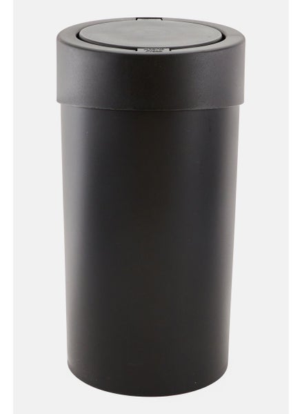 اشتري Plastic Push Button Trash Bin 9L, Black في الامارات