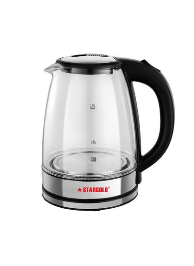 اشتري High Quality 1.8 Liter Glass Body Electric Kettle With LED Glow Indicator في الامارات