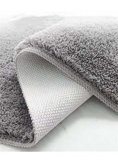 Buy Non-Slip Dust-Absorbing Mat (Grey, 40 x 60cm) in Saudi Arabia