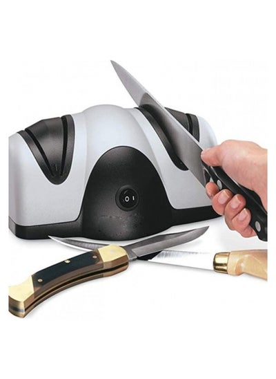 Buy Electric Knife Sharpener 2 Holes DLC-38601 Silver in Saudi Arabia