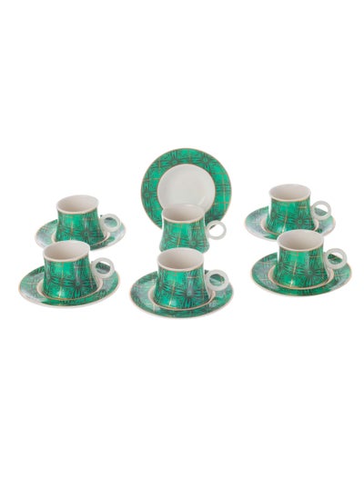 Buy golden coffee cups set 12 pcs in Saudi Arabia