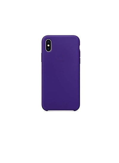 Buy Silicon Back Cover for apple iPhone X/XS, Purple in Egypt