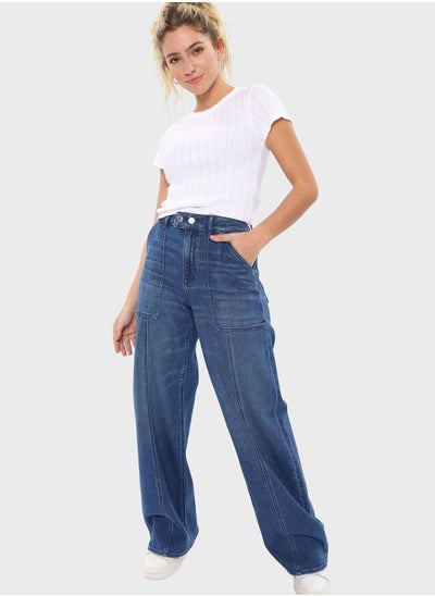 اشتري High Waist Baggy Jeans في السعودية