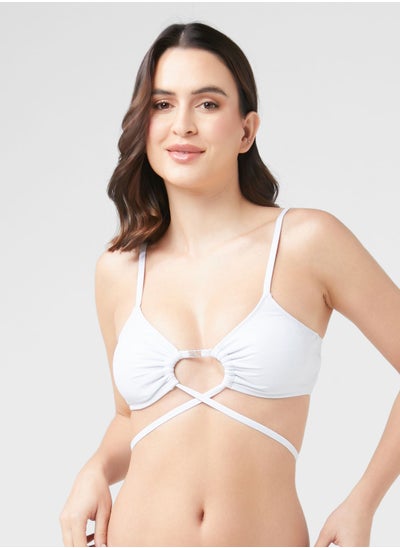 Buy Cut Out Strappy Bikini Top in Saudi Arabia