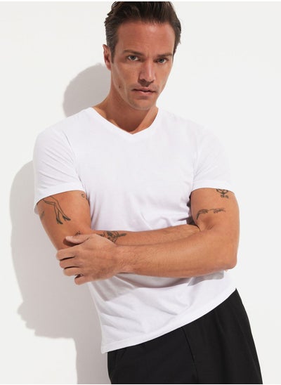 Buy Essential V-Neck Tshirt in UAE