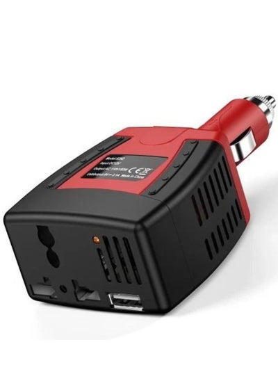 Buy Car Power Inverter to 220V and Fast Car Charger with 150W Power Model BC128 by BASTEC" in UAE