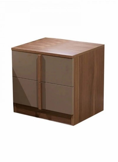 Buy Youth flat chest of drawers with a modern design and gray and wood colors that add a touch of elegance in Saudi Arabia