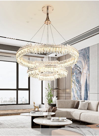 Buy modern chandelier with 3 LED lights - 8871-D500*D800 in Saudi Arabia