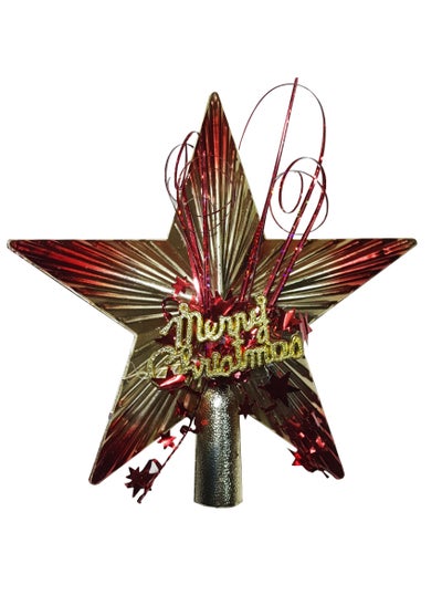 Buy Christmas Tree Star Top Decoration Xmas Tree Top Star 27cm Five-Pointed star Christmas ornament, Christmas Tree Topper Decoration, Xmas Ornament Party Home Decor. in UAE