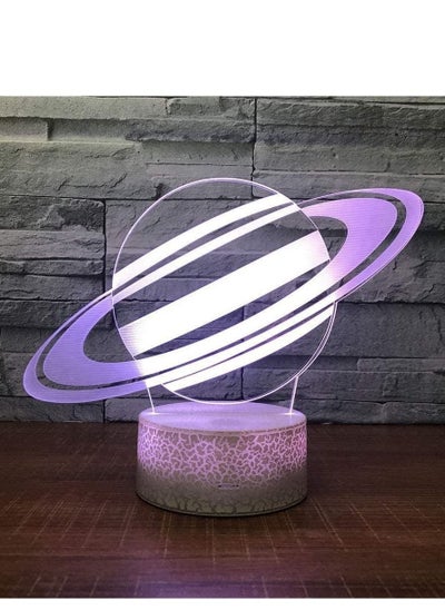 اشتري Multicolor Night Light Destroy Ship 3D LED Multicolor Night Light Acrylic Lamp Illusion Baby Sleeping Bag Lighting Room Gift في الامارات