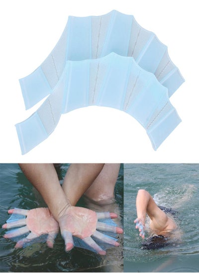 Buy Professional Swimming Gloves for Swimming Scuba Diving Snorkeling, Competetive Swimming and Swimming Training, Palm Finger Surfing Paddles For Aquatic Swim and Pool Swim, Swimming Hand Fins Flippers in Saudi Arabia