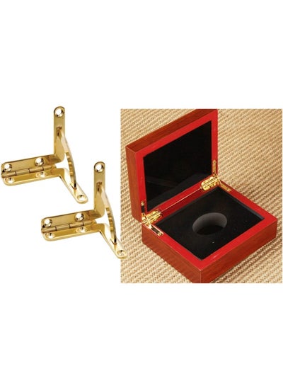 اشتري Pack Of 10 Jewellery Box Hinges With Stopper Small Wg 005 90 Degree Jewelry Box Hinges Side Rail Wooden Box Chest Case Hinges Wooden Box Accessories في الامارات