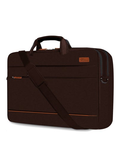 Buy COUGAR-EGY laptop & Briefcase Bag for laptop, shoulder bag for men fits up to 15.6" (010 - BROWN) in Egypt