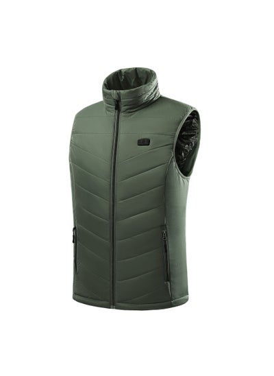 اشتري Smart Heated Vest 15-Zone Fiber Men USBArmy Green-Zone 15 Fever Army Green-Zone 15 Fever في السعودية