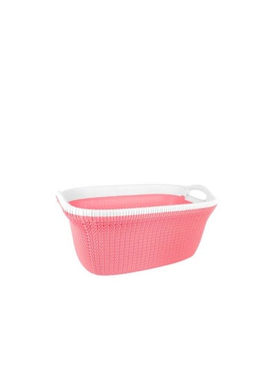 Buy Oval Laundry Basket Palm Rose Crescent and Silver Star 25104 in Egypt