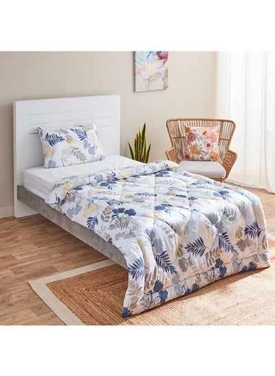 Buy Lisbon Laura 2-Piece Cotton Twin Comforter Set 220x150 cm in UAE