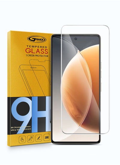 Buy Premium Series Curved Edges 9H 2.5D Tempered Glass Screen Protector For Tecno Camon 30 Pro 5G 2024 Clear in Saudi Arabia