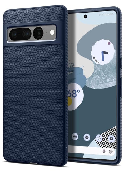 Buy Spigen Liquid Air Case Compatible with Google Pixel 7 Pro - Navy Blue in Egypt