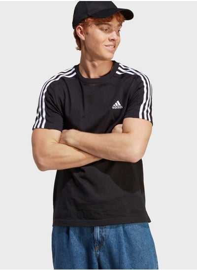 اشتري 3 Stripe Essential Single Jersey T-Shirt في السعودية