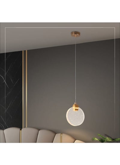 Buy Luxury Crystal Chandelier 6568 Modern Crystal Pendant With 3 Brightness Levels Lighting Night Bedroom With Height Adjustable Cable in Saudi Arabia