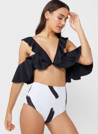 Buy Ruffle Sleeve Bikini Set in Saudi Arabia
