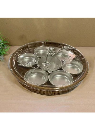 Buy 9 Pieces Serving Trays Set with Lid in Saudi Arabia