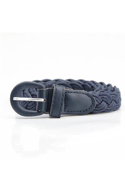 اشتري Fashion Boutique Women's Needle Button Casual Versatile Jeans Belt 105cm Blue في الامارات