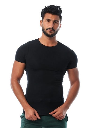 Buy Round Neck Undershirt - Black in Egypt
