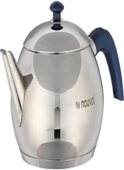 اشتري Nouval stainless steel ball shaped teapot Large في مصر