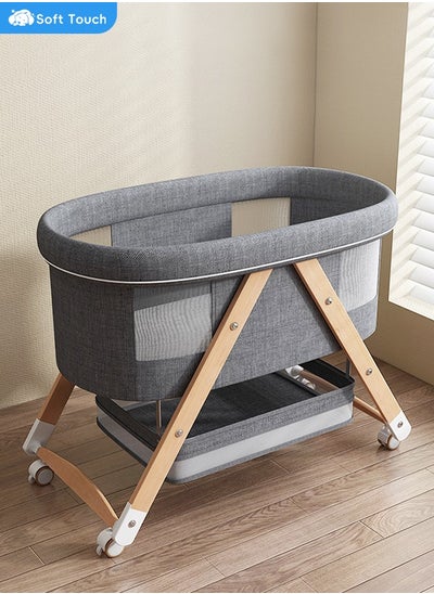 Buy Baby Bedside Crib for Sleeper Crib olding Newborn Bedside Sleeper Baby Bassinet bed with Wheels Mosquito Net Portable Bedside Bassinet for Infant Baby Newborn in Saudi Arabia