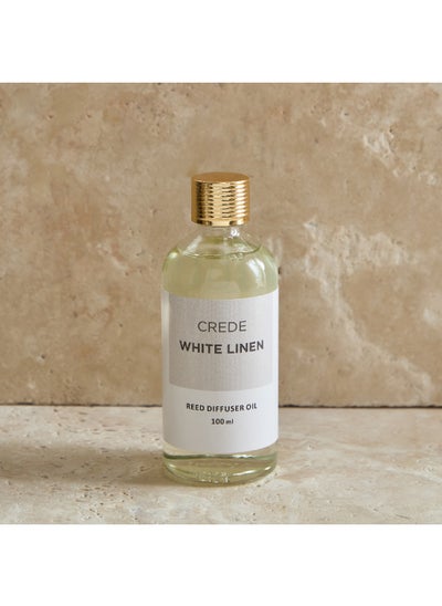 Buy Crede White Linen Reed Diffuser Oil Refiller 100 ml in UAE